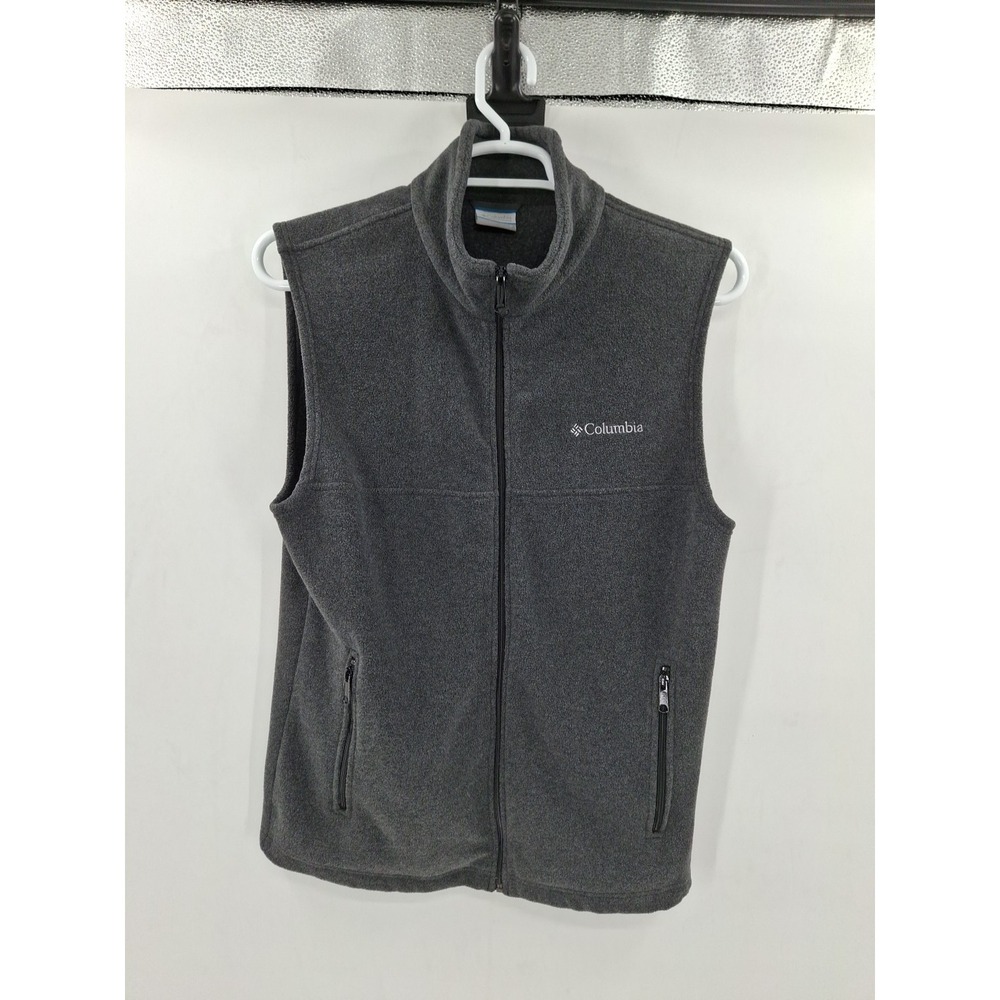 Columbia Small Full Zip‎ Gray Vest